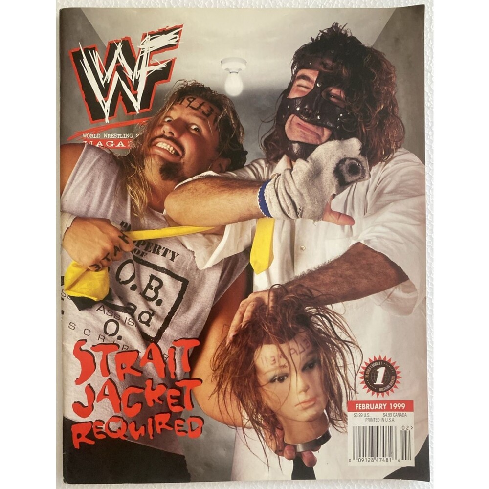 Vintage WWF Magazine Feb 1999 Mankind Al Snow Cover Attitude Era Attitude Era